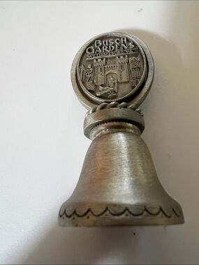 Busch Gardens Pewter  Decorative Dinner Bell - Collectible Home Accent